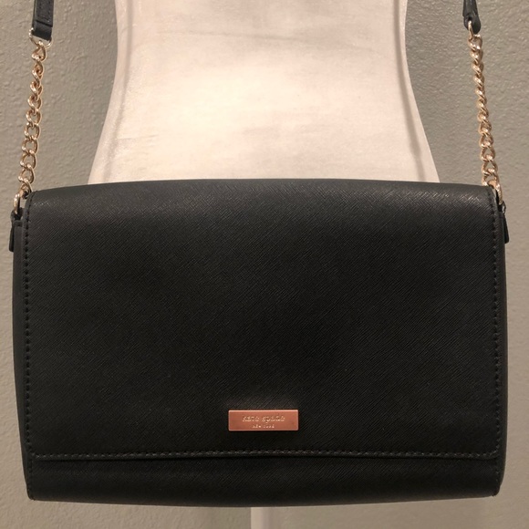 kate spade Handbags - Kate Spade Black Chain Strap Purse EUC